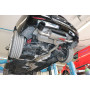 Silencieux arrière duplex sport 100% inox 1x100mm type 25 (émaillé noir) FOX EXHAUST SYSTEMS pour BMW 118i (FAP) TYPE F20/F21