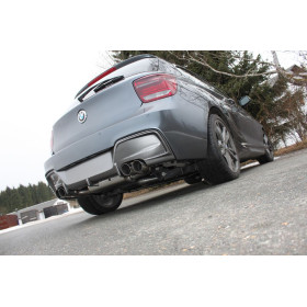 Silencieux arrière duplex sport 100% inox 2x80mm type 14 FOX EXHAUST SYSTEMS pour BMW M135i TYPE F20/F21