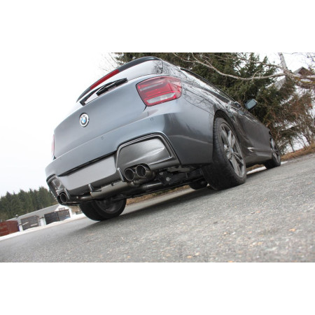 Silencieux arrière duplex sport 100% inox 2x80mm type 14 FOX EXHAUST SYSTEMS pour BMW M135i TYPE F20/F21