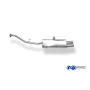 Silencieux arrière sport 100% inox 2x76mm type 13 FOX EXHAUST SYSTEMS pour BMW 316i/318i TYPE E30 (09/1987-)