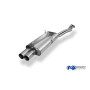 Silencieux arrière sport 100% inox 2x76mm type 10 FOX EXHAUST SYSTEMS pour BMW 320i/325i TYPE E30 (09/1987-)
