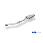 Silencieux arrière sport 100% inox 2x76mm type 13 FOX EXHAUST SYSTEMS pour BMW 320i/325i TYPE E30 (09/1987-)