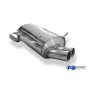 Silencieux arrière sport 100% inox 2x80mm type 10 FOX EXHAUST SYSTEMS pour BMW 316i/318ti COMPACT TYPE E36