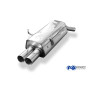 Silencieux arrière sport 100% inox 2x76mm type 10 FOX EXHAUST SYSTEMS pour BMW 316/318/320/323/325/328 TYPE E36