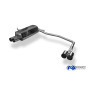 Silencieux arrière duplex sport 100% inox 2x76mm type 10 FOX EXHAUST SYSTEMS pour BMW 316/318/320/323/325/328 TYPE E36