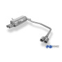 Silencieux arrière duplex sport 100% inox 2x76mm type 13 FOX EXHAUST SYSTEMS pour BMW 316/318/320/323/325/328 TYPE E36