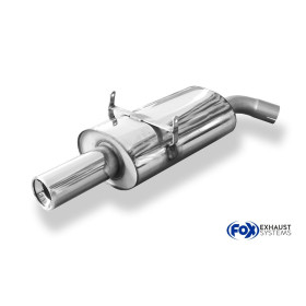 Silencieux arrière sport 100% inox 1x90mm type 13 FOX EXHAUST SYSTEMS pour BMW 318is TYPE E36