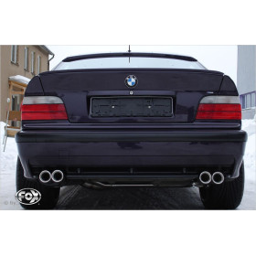 Silencieux arrière duplex sport 100% inox 2x76mm type 13 FOX EXHAUST SYSTEMS pour BMW M3 TYPE E36