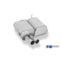 Silencieux arrière sport 100% inox 2x80mm type 10 FOX EXHAUST SYSTEMS pour BMW 316ti/318ti/325ti TYPE E46