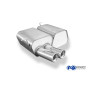 Silencieux arrière sport 100% inox 2x80mm type 13 FOX EXHAUST SYSTEMS pour BMW 316ti/318ti/325ti TYPE E46