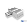 Silencieux arrière sport 100% inox 2x80mm type 13 FOX EXHAUST SYSTEMS pour BMW 316ti/318ti/325ti TYPE E46