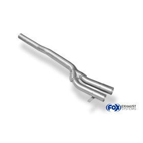 Tube de remplacement de silencieux intermédiaire 100% inox FOX EXHAUST SYSTEMS pour BMW 325ti TYPE E46
