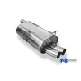 Silencieux arrière sport 100% inox 2x76mm type 10 FOX EXHAUST SYSTEMS pour BMW 320/323/328 TYPE E46 (1998-2000)