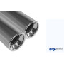 Silencieux arrière sport 100% inox 2x76mm type 13 FOX EXHAUST SYSTEMS pour BMW 320/323/328 TYPE E46 (1998-2000)