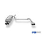 Silencieux arrière duplex sport 100% inox 2x76mm type 10 FOX EXHAUST SYSTEMS pour BMW 320/323/328 TYPE E46 (1998-2000)