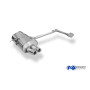 Silencieux arrière duplex sport 100% inox 2x76mm type 13 FOX EXHAUST SYSTEMS pour BMW 320/323/328 TYPE E46 (1998-2000)