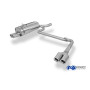 Silencieux arrière duplex sport 100% inox 2x76mm type 13 FOX EXHAUST SYSTEMS pour BMW 320/323/328 TYPE E46 (1998-2000)
