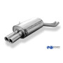 Silencieux arrière sport 100% inox 2x76mm type 13 FOX EXHAUST SYSTEMS pour BMW 320/323/325/328/330 TYPE E46