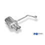 Silencieux arrière duplex sport 100% inox 2x76mm type 10 FOX EXHAUST SYSTEMS pour BMW 320/323/325/328/330 TYPE E46