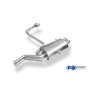 Silencieux arrière duplex sport 100% inox 2x76mm type 10 FOX EXHAUST SYSTEMS pour BMW 320/323/325/328/330 TYPE E46