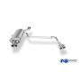 Silencieux arrière duplex sport 100% inox 2x76mm type 13 FOX EXHAUST SYSTEMS pour BMW 320/323/325/328/330 TYPE E46