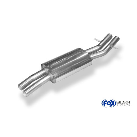 Silencieux intermédiaire sport 100% inox FOX EXHAUST SYSTEMS pour BMW 320/323/325/328/330 TYPE E46