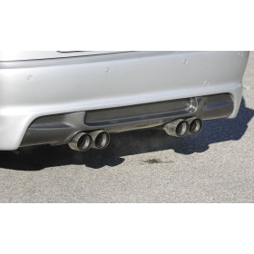 Silencieux arrière duplex sport 100% inox 2x90mm type 25 (LOOK M3 V2) FOX EXHAUST SYSTEMS pour BMW 320/323/328 TYPE E46