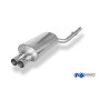 Silencieux arrière sport 100% inox 2x76mm type 10 FOX EXHAUST SYSTEMS pour BMW 320D TYPE E46