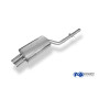 Silencieux arrière sport 100% inox 2x76mm type 10 FOX EXHAUST SYSTEMS pour BMW 320D TYPE E46