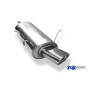 Silencieux arrière sport 100% inox 1x135x80mm type 53 FOX EXHAUST SYSTEMS pour BMW 316/318 TYPE E46