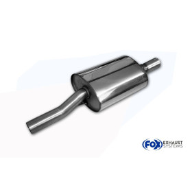 Silencieux avant sport 100% inox FOX EXHAUST SYSTEMS pour BMW 316/318 TYPE E46