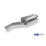 Silencieux arrière sport 100% inox 2x76mm type 10 FOX EXHAUST SYSTEMS pour BMW 330D/330XD TYPE E46
