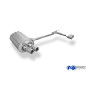 Silencieux arrière duplex sport 100% inox 2x76mm type 13 FOX EXHAUST SYSTEMS pour BMW 330D/330XD TYPE E46
