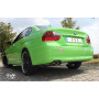 Silencieux arrière sport 100% inox 2x80mm type 24 FOX EXHAUST SYSTEMS pour BMW 325i (N53) TYPE E90/E91