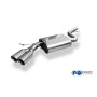 Silencieux arrière sport 100% inox 2x76mm type 25 FOX EXHAUST SYSTEMS pour BMW 320d TYPE E90/E91/E92