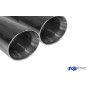 Silencieux arrière sport 100% inox 2x76mm type 25 FOX EXHAUST SYSTEMS pour BMW 320d TYPE E90/E91/E92