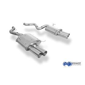 Silencieux arrière duplex sport 100% inox 2x90mm type 10 FOX EXHAUST SYSTEMS pour BMW M3 TYPE E92/E93