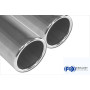 Silencieux arrière sport 100% inox 2x80mm type 12 FOX EXHAUST SYSTEMS pour BMW 325d/330d TYPE E90/E91/E92