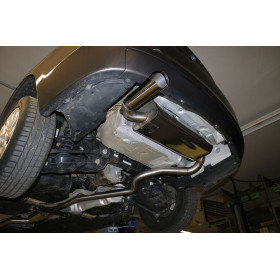 Silencieux arrière sport 100% inox 1x80mm type 14 FOX EXHAUST SYSTEMS pour BMW 316i TYPE F30/F31