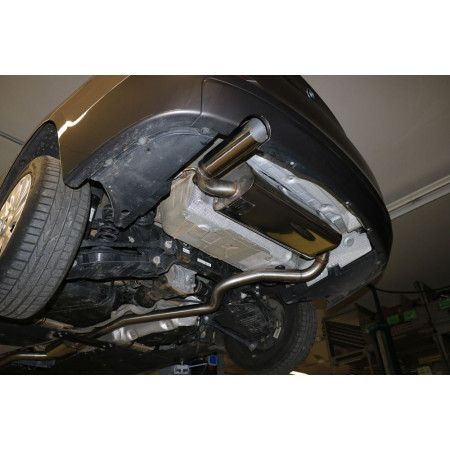 Silencieux arrière sport 100% inox 1x80mm type 14 FOX EXHAUST SYSTEMS pour BMW 316i TYPE F30/F31