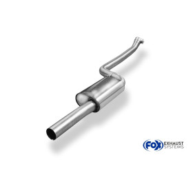 Silencieux avant sport 100% inox FOX EXHAUST SYSTEMS pour BMW 316i TYPE F30/F31