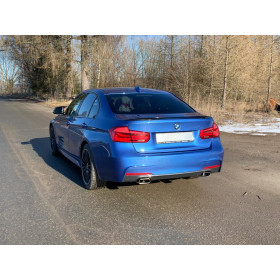 Silencieux arrière duplex sport 100% inox 1x145x65mm type 59 FOX EXHAUST SYSTEMS pour BMW 330i xDrive TYPE F30/F31