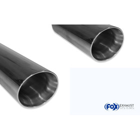 Silencieux arrière duplex sport 100% inox 1x100mm type 25 FOX EXHAUST SYSTEMS pour BMW 330i xDrive TYPE F30/F31