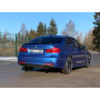 Silencieux arrière duplex sport 100% inox 1x100mm type 25 (émaillé noir) FOX EXHAUST SYSTEMS pour BMW 330i xDrive TYPE F30/F31