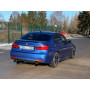 Silencieux arrière duplex sport 100% inox 1x100mm type 25 (émaillé noir) FOX EXHAUST SYSTEMS pour BMW 330i xDrive TYPE F30/F31