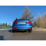 Silencieux arrière duplex sport 100% inox 1x100mm type 25 (émaillé noir) FOX EXHAUST SYSTEMS pour BMW 330i xDrive TYPE F30/F31