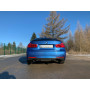 Silencieux arrière duplex sport 100% inox 1x100mm type 25 (émaillé noir) FOX EXHAUST SYSTEMS pour BMW 330i xDrive TYPE F30/F31