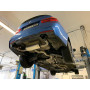 Silencieux arrière duplex sport 100% inox 1x100mm type 25 (émaillé noir) FOX EXHAUST SYSTEMS pour BMW 330i xDrive TYPE F30/F31