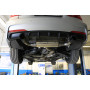 Silencieux arrière duplex sport 100% inox 1x90mm type 25 (émaillé noir) FOX EXHAUST SYSTEMS pour BMW 335d TYPE F30/F31