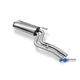 Silencieux avant sport 100% inox FOX EXHAUST SYSTEMS pour BMW 520i TYPE E34